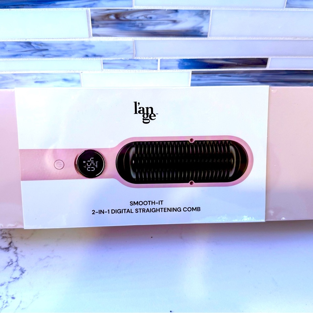 New, in box, l’ange SMOOTH-IT 2-IN-ONE DIGITAL STRAIGHTENING COMB